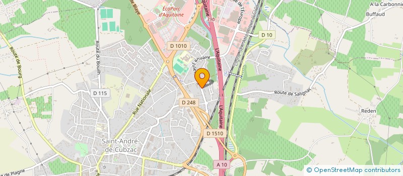 localisation de l'entreprise PATRIMOINE STORE  SAINT-ANDRE-DE-CUBZAC