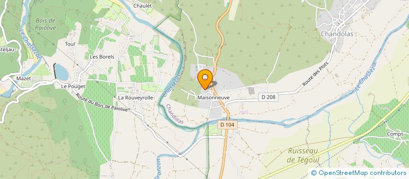 localisation de l'entreprise PATRIMOINE TL  CHANDOLAS