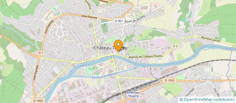 localisation de l'entreprise PATRIMOINE VIVANT  CHATEAU-THIERRY