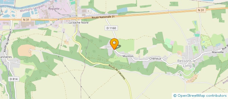 localisation de l'entreprise PATRIMOINE VIVANT DU DOMAINE DE MONTOIS  RESSONS-LE-LONG