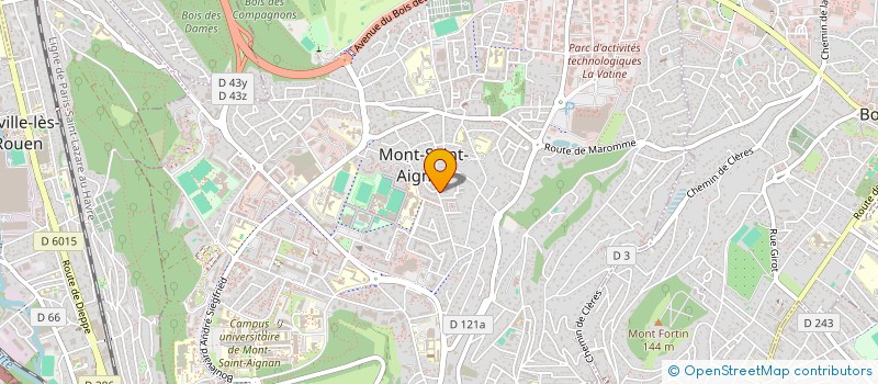 localisation de l'entreprise PATRIMONEX à MONT-SAINT-AIGNAN