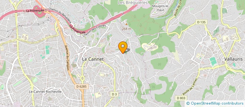 localisation de l'entreprise PATRIMONIA à LE CANNET