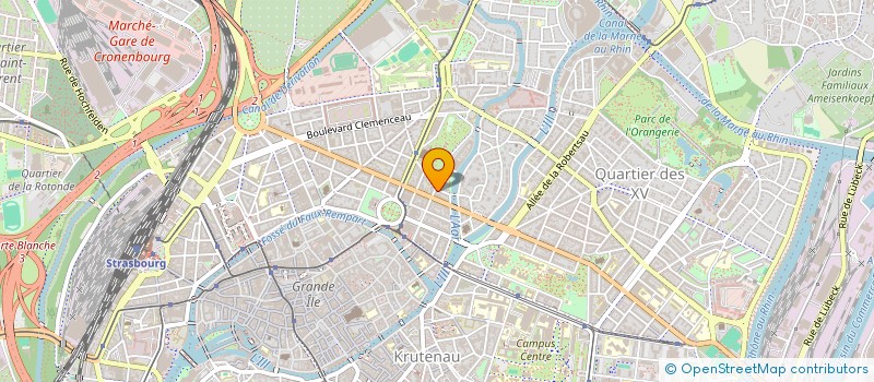 localisation de l'entreprise PATRIMONIA 6F à STRASBOURG