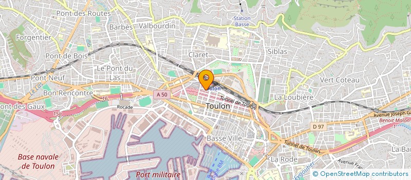 localisation de l'entreprise PATRIMONIA  TOULON