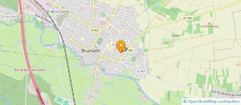 localisation de l'entreprise PATRIMONIA GB  BRUMATH