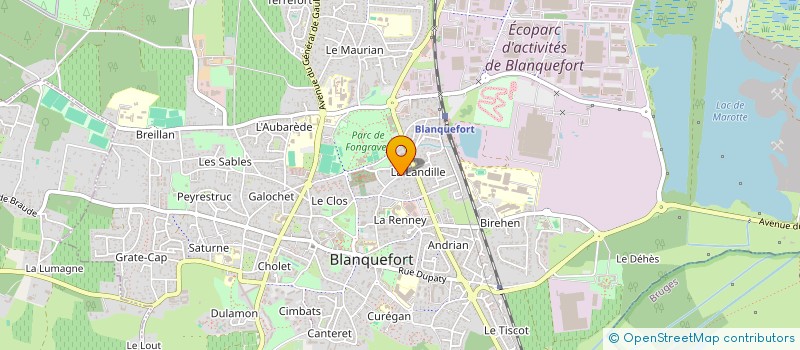 localisation de l'entreprise PATRIMONIA SAS à BLANQUEFORT