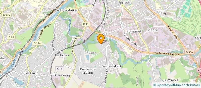 localisation de l'entreprise PATRIMONIAL à LIMOGES