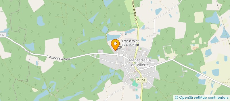 localisation de l'entreprise PATRIMONIAL VASSEUR à MENESTREAU-EN-VILLETTE