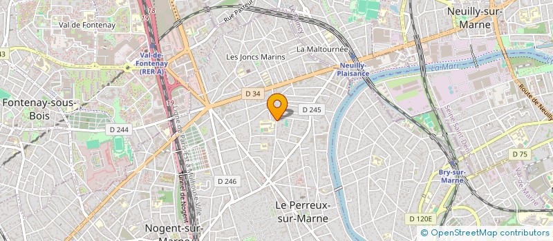 localisation de l'entreprise PATRIMONIALE 3 C  LE PERREUX-SUR-MARNE