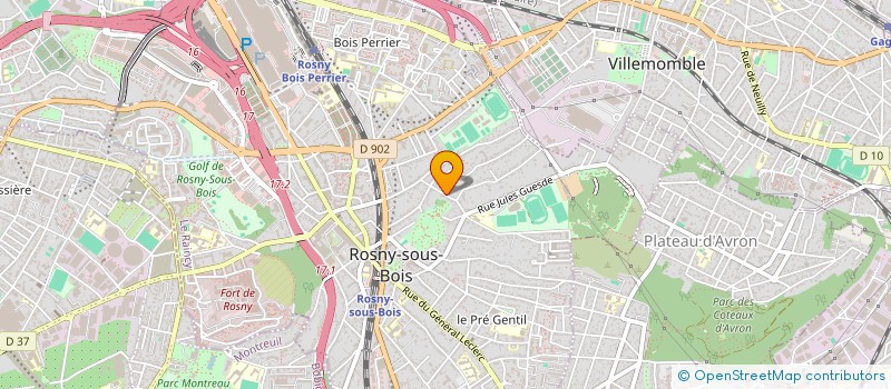 localisation de l'entreprise PATRIMONIALE B2CL à ROSNY-SOUS-BOIS
