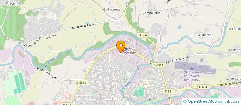 localisation de l'entreprise PATRIMONIALE DOURLIES  GRAULHET