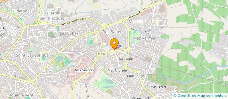 localisation de l'entreprise PATRIMONIALE FAMILLE OLIVE  CABESTANY