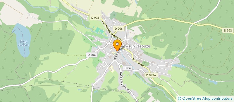 localisation de l'entreprise PATRIMONIALE ISELER NEUVILLE  CIREY-SUR-VEZOUZE