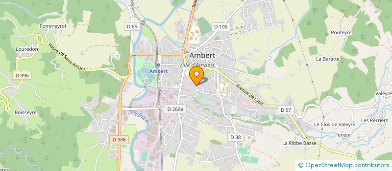 localisation de l'entreprise PATRIMONIALE JJO à AMBERT