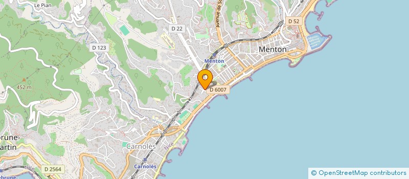 localisation de l'entreprise PATRIMONIO à MENTON