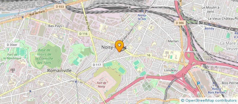 localisation de l'entreprise PATRIMONIUM à NOISY-LE-SEC