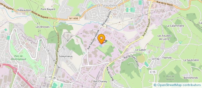 localisation de l'entreprise PATRIMONIUM DEVELOPPEMENT  LA TALAUDIERE