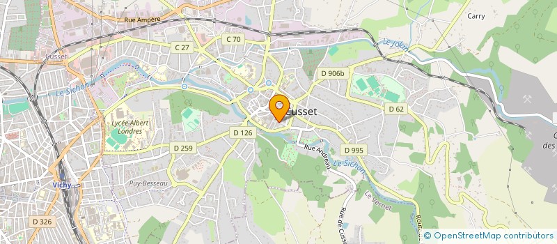 localisation de l'entreprise PATRIMONIUM INVEST à CUSSET