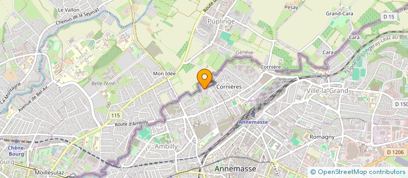 localisation de l'entreprise PATRIMOUENO  AMBILLY