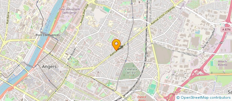 localisation de l'entreprise PATRINOVE ASSURANCES à ANGERS