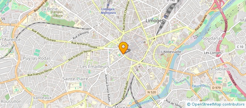 localisation de l'entreprise PATRISOL à LIMOGES