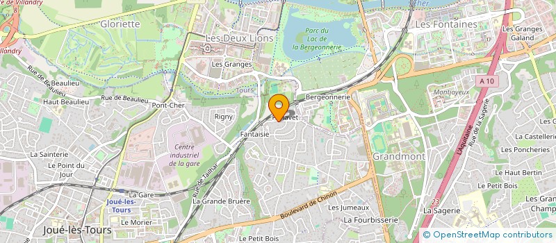 localisation de l'entreprise PATRISPAR à JOUE-LES-TOURS