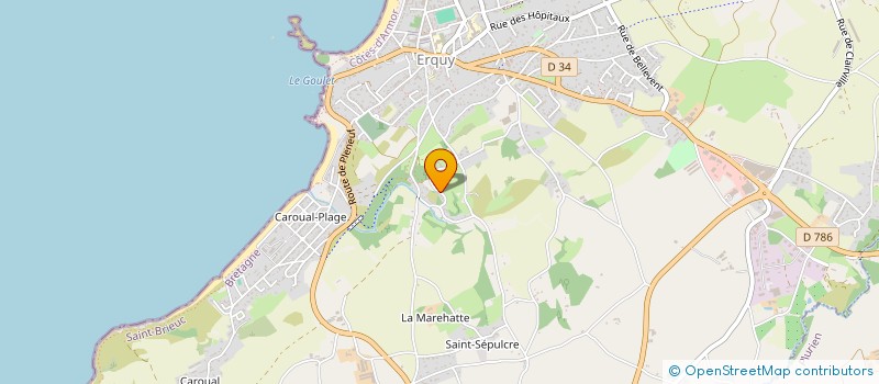 localisation de l'entreprise PATRIVAL  ERQUY