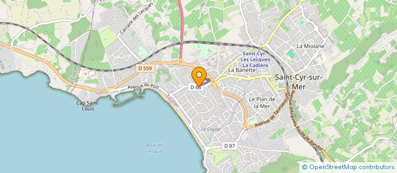 localisation de l'entreprise PATRIVAL  SAINT-CYR-SUR-MER