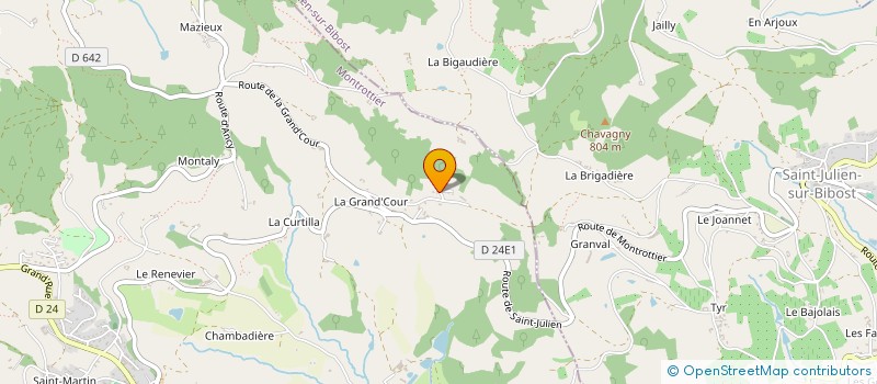 localisation de l'entreprise PATROCLE  MONTROTTIER