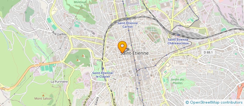 localisation de l'entreprise PATRONAGE ATHLETIC FOREZIN à SAINT-ETIENNE