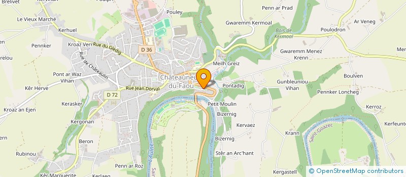 localisation de l'entreprise PATRONAGE JEUNE N D DES PORTES à CHATEAUNEUF-DU-FAOU