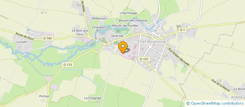 localisation de l'entreprise PATRONAGE LAIQUE  CHEF-BOUTONNE