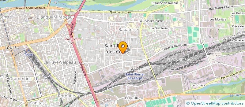 localisation de l'entreprise PATRONAGE LAIQUE DE SAINT-PIERRE-DES-CORPS à SAINT-PIERRE-DES-CORPS