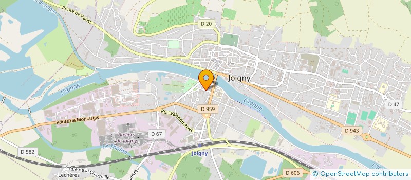 localisation de l'entreprise PATRONAGE LAIQUE EMILE LOTTIER à JOIGNY