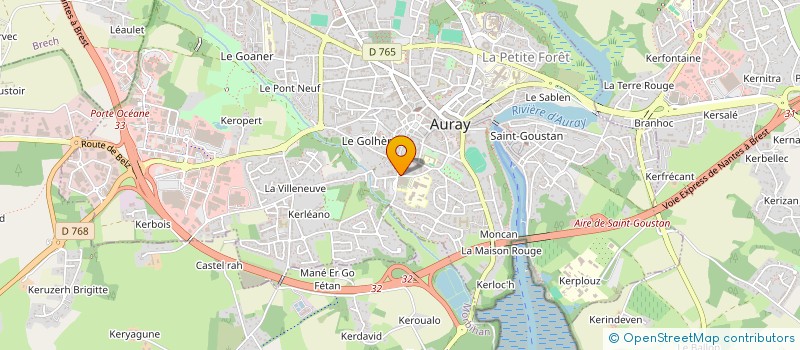localisation de l'entreprise PATRONAGE LAIQUE ET CHEMINOTS à AURAY