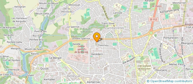 localisation de l'entreprise PATRONAGE LAIQUE LAMBEZELLEC à BREST