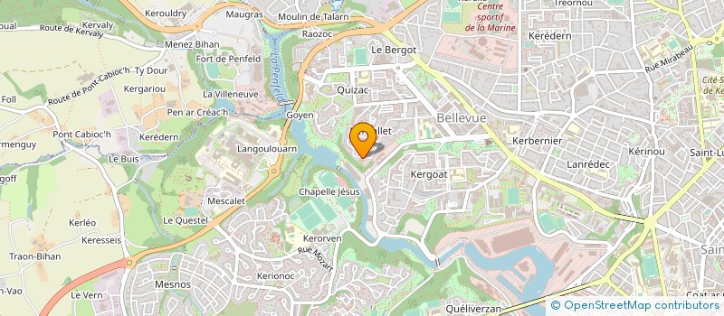 localisation de l'entreprise PATRONAGE LAIQUE MUNICIPAL DU BERGOT à BREST