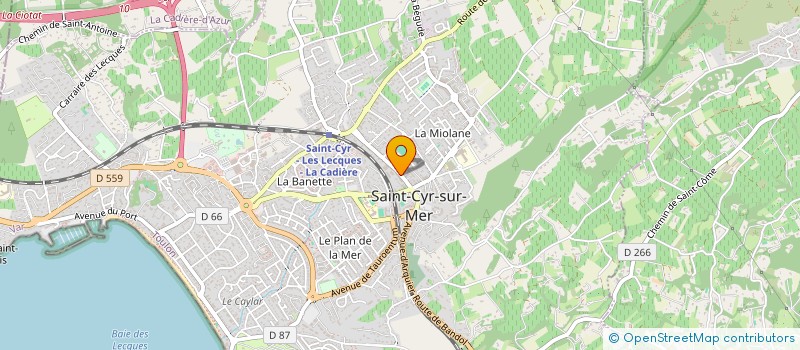 localisation de l'entreprise PATRONAGE SAINT CYR à SAINT-CYR-SUR-MER