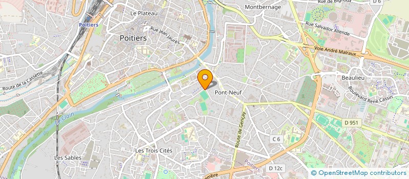 localisation de l'entreprise PATRONAGE SAINT-JOSEPH à POITIERS