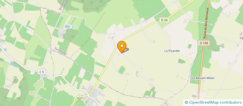 localisation de l'entreprise PATRONAGE SAINT JOSEPH  BELLEVIGNE-EN-LAYON