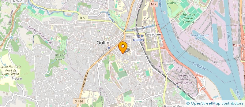localisation de l'entreprise PATRONAGE SCOLAIRE LAIQUE à OULLINS-PIERRE-BENITE