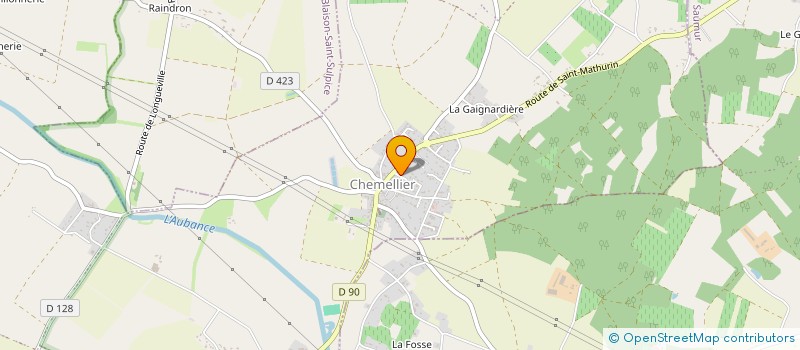 localisation de l'entreprise PATRONNAGE CERCEAU  BRISSAC LOIRE AUBANCE