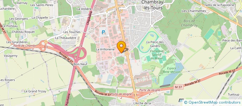 localisation de l'entreprise PATRY-LEMONNIER.TRADITION  CHAMBRAY-LES-TOURS