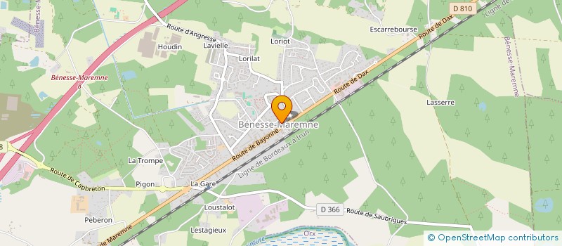 localisation de l'entreprise PATSY à BENESSE-MAREMNE