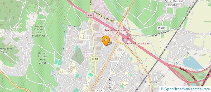 localisation de l'entreprise PATT à BEAUNE