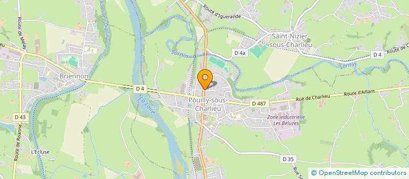 localisation de l'entreprise PATT'O  POUILLY-SOUS-CHARLIEU