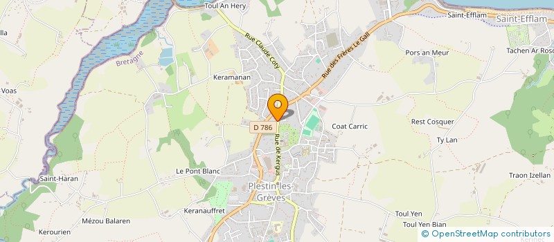 localisation de l'entreprise PATTE DE VELOURS - 22  PLESTIN-LES-GREVES