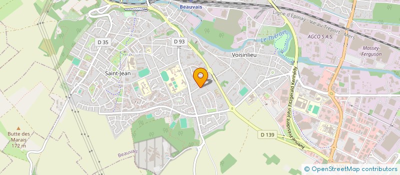 localisation de l'entreprise PATTERN  BEAUVAIS