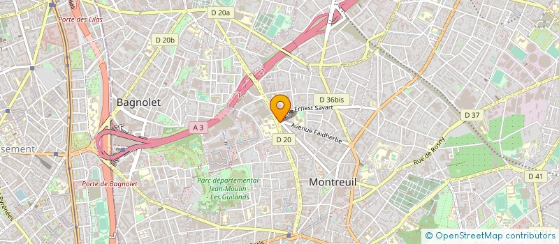 localisation de l'entreprise PATTERSON SOFT à MONTREUIL