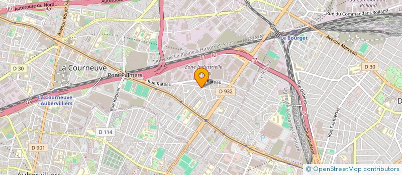 localisation de l'entreprise PATTES DE VELOURS à LA COURNEUVE